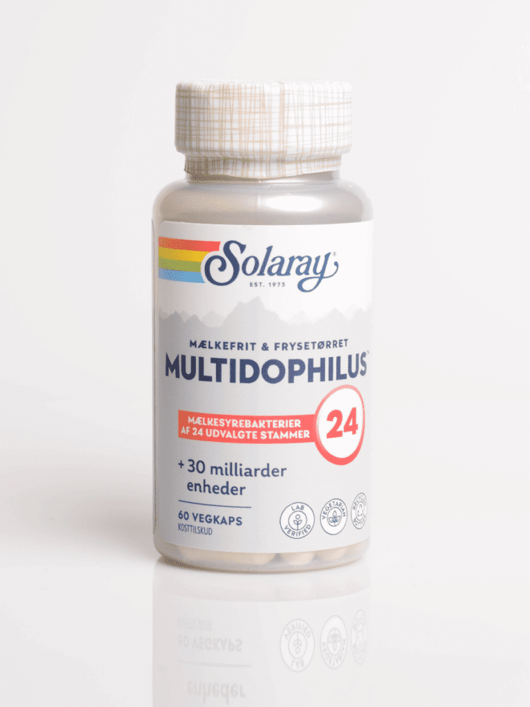 Solaray Multidophilus probiotika, 24 stammer, +30 milliarder enheder, 60 vegkapsler