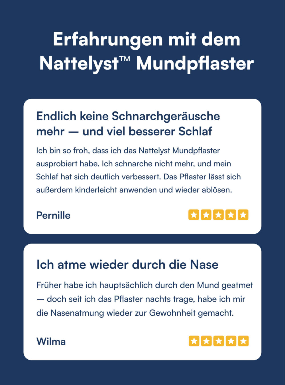 Nattelyst™ Mundpflaster