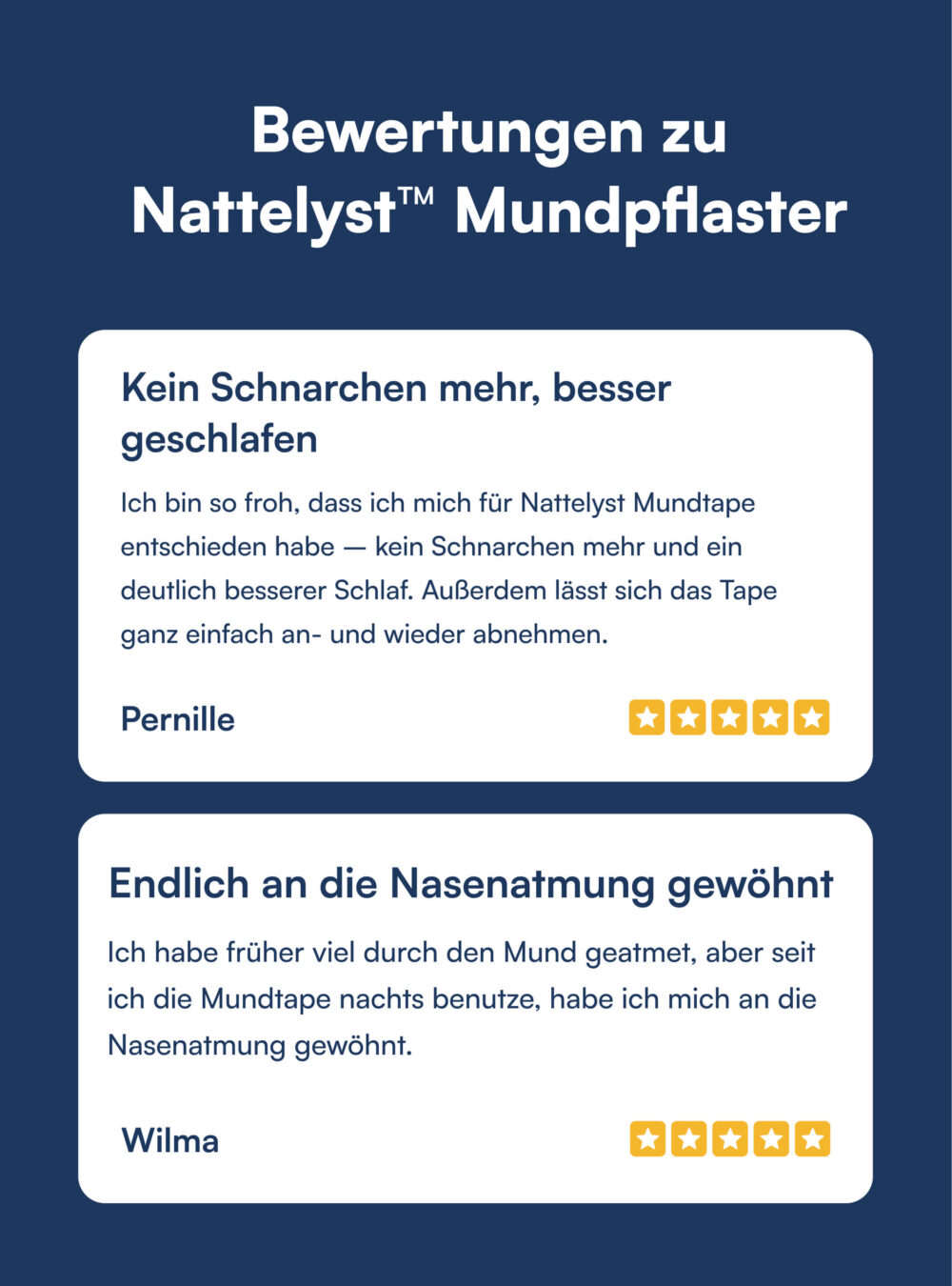 Nattelyst™ Mundpflaster