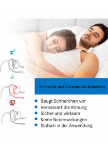 Anti-Schnarch Nasenclip (4 Stück)