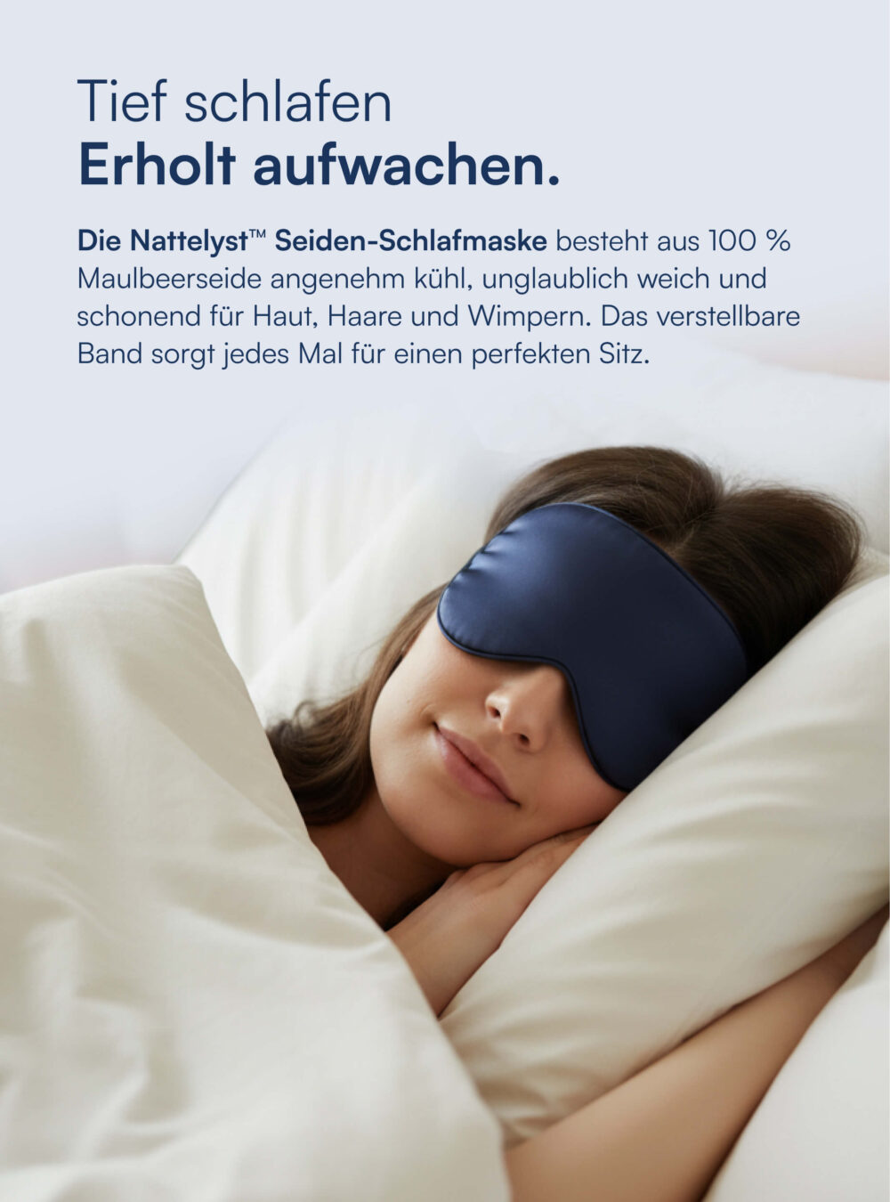 Seiden-Schlafmaske (100% Maulbeer-Seide)