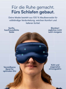 Vincent Schlafmaske (100% Maulbeer-Seide)