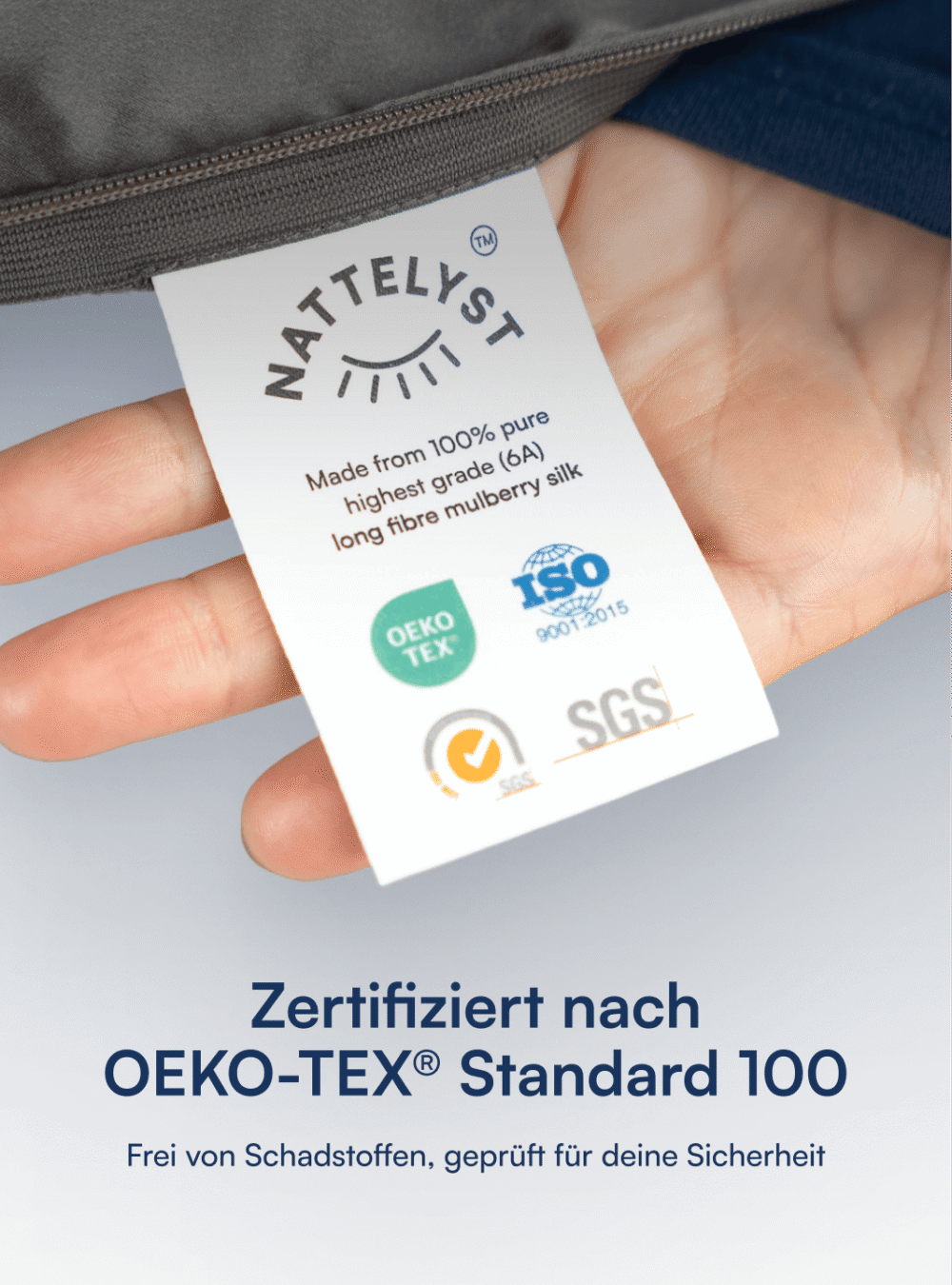 100% Maulbeer-Seide Kissenbezug (OEKO-TEX) Beige