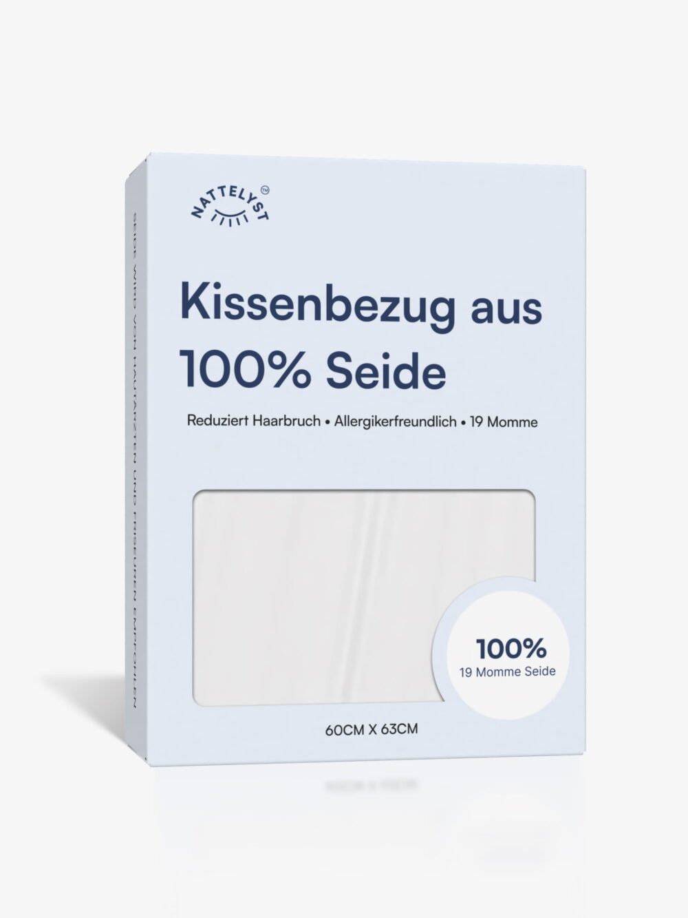100% Maulbeer-Seide Kissenbezug (OEKO-TEX) Weiß