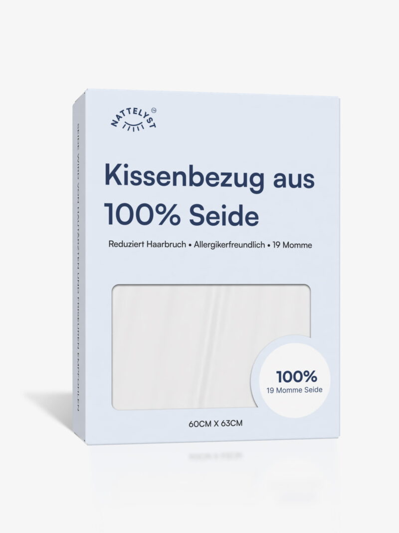 100% Maulbeer-Seide Kissenbezug (OEKO-TEX) Weiß
