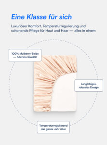 100% Maulbeer-Seide Spannbettlaken (OEKO-TEX) Beige
