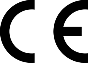 Schwarzes CE-Zeichen (Conformité Européenne), europäisches Sicherheitskennzeichen