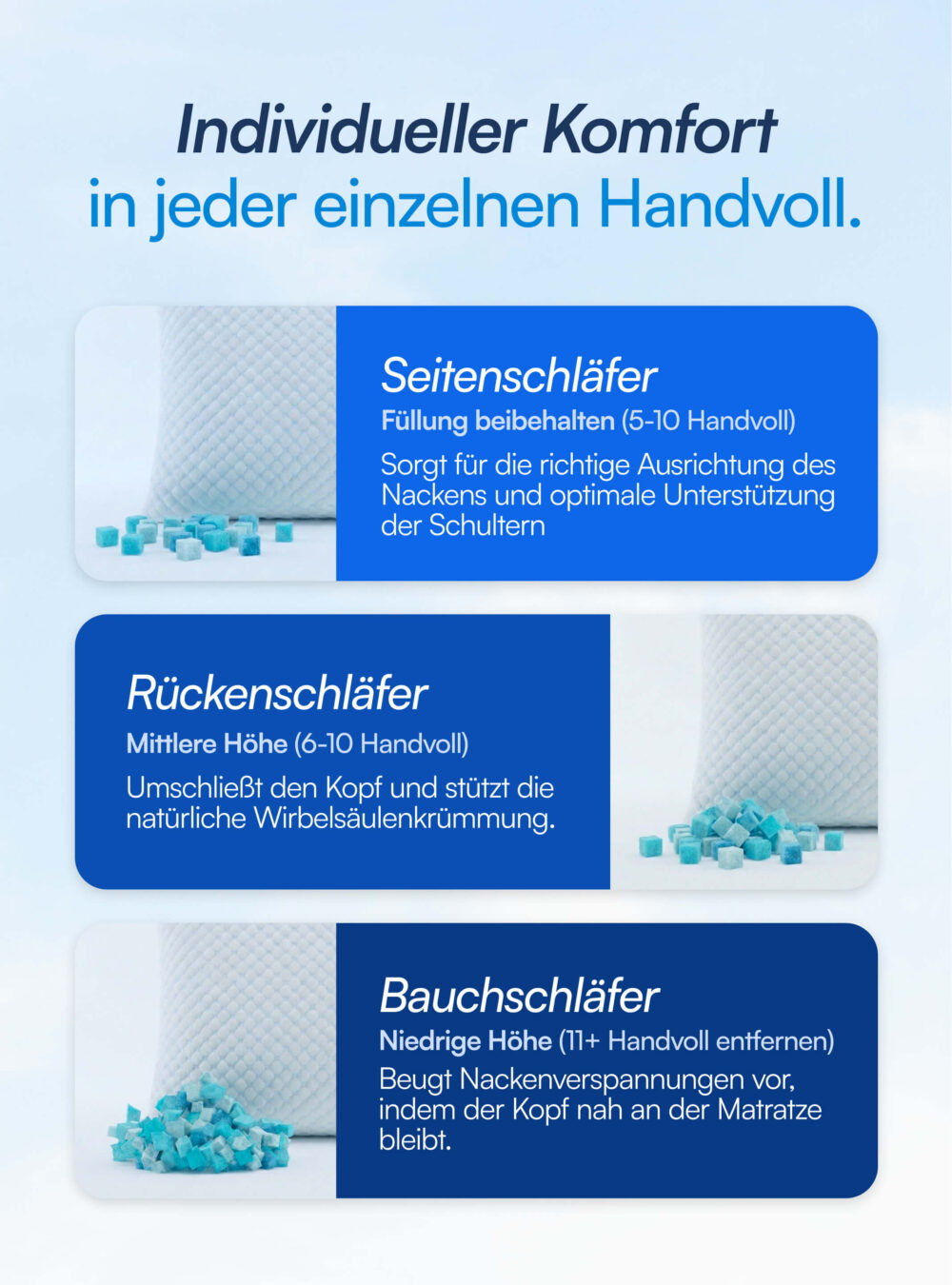Dreamy Pillow (Bambus & Memory Foam)