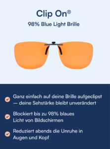Clip On® Blue-Light-Brille (98%)