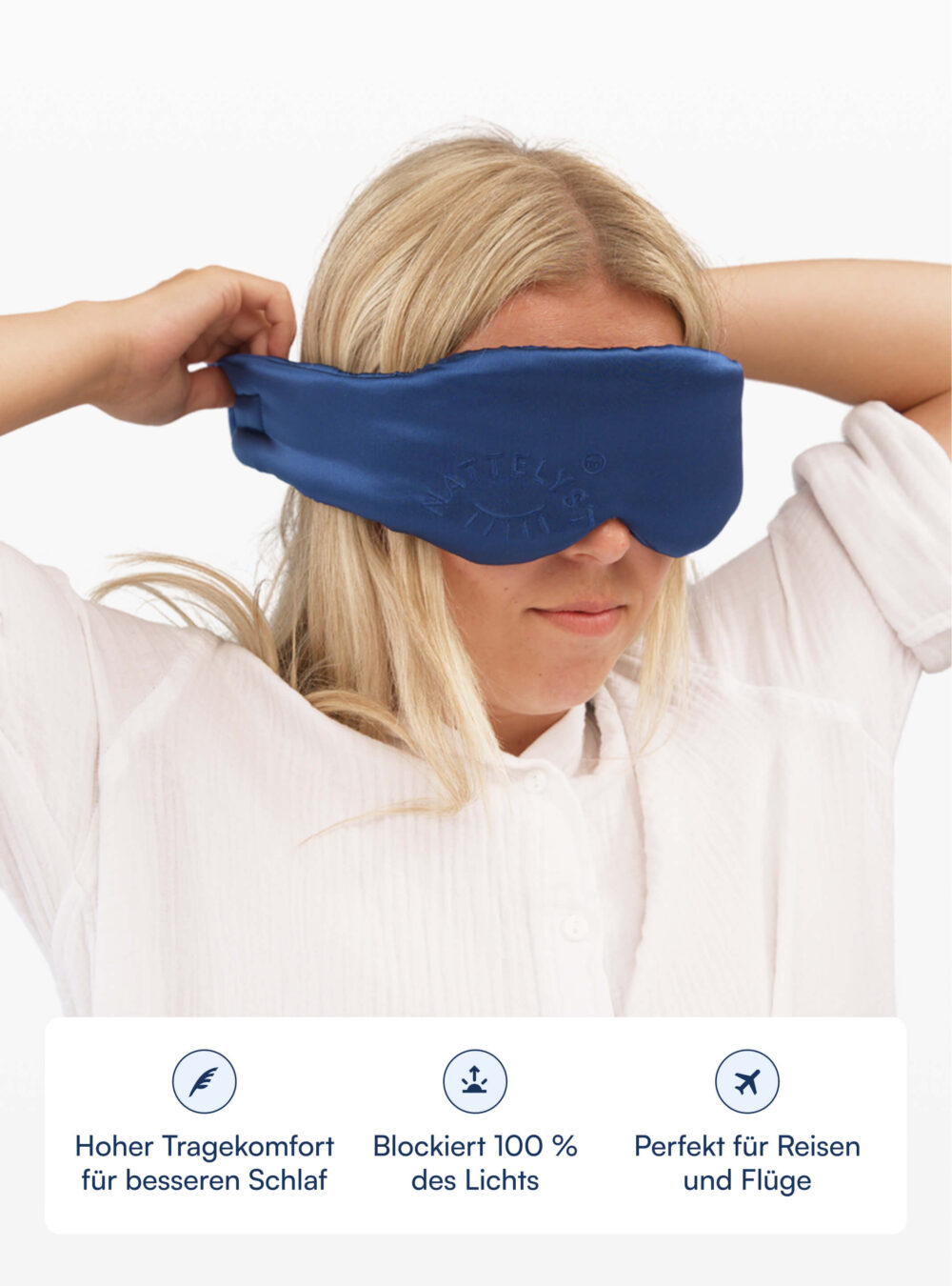 Mögli Schlafmaske (100% Maulbeer-Seide)