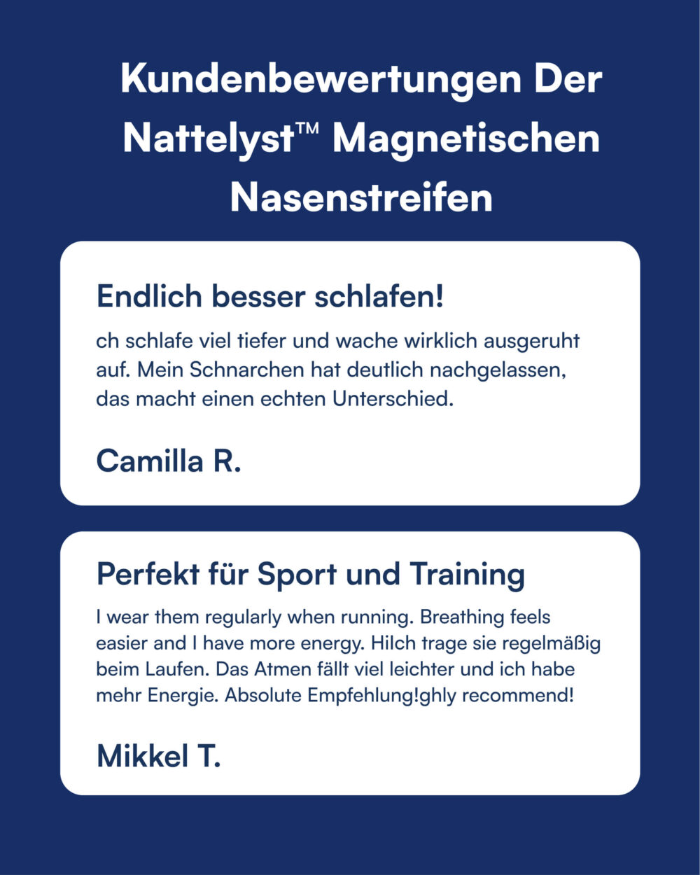 Magnetische Nasenpflaster (Bessere Atmung) Nattelyst™