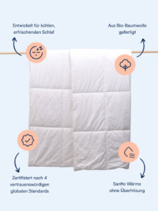 Nattelyst™ Ganzjahres-Bettdecke (Bio-Baumwolle)