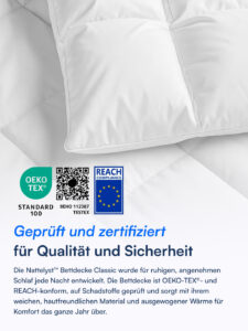Nattelyst™ Ganzjahres-Bettdecke (Bio-Baumwolle)