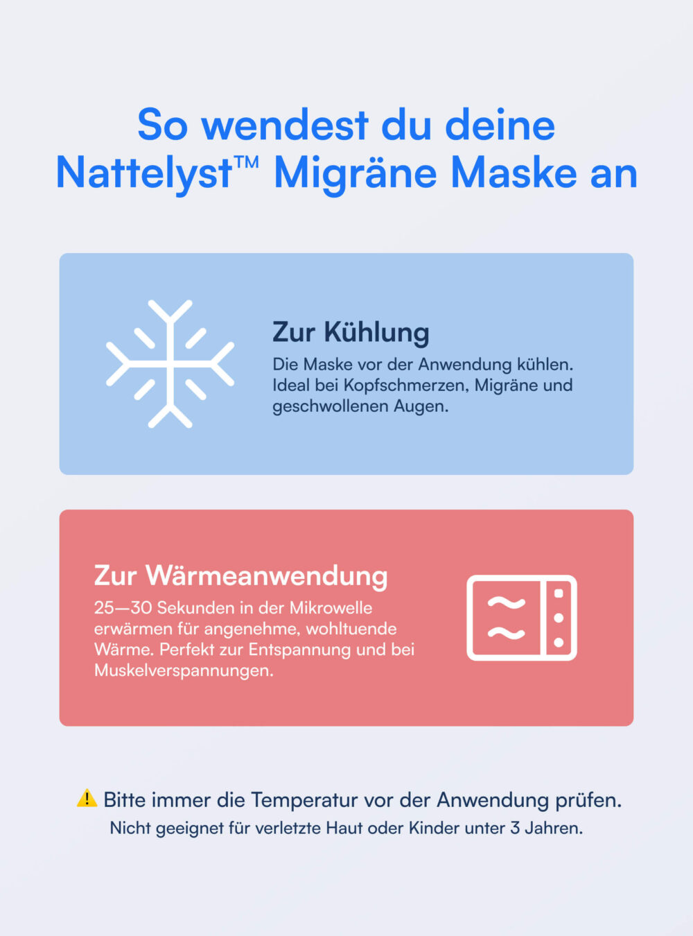 Nattelyst™ Migräne-Maske (Modular)
