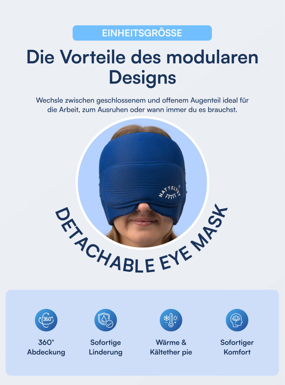 Nattelyst™ Migräne-Maske