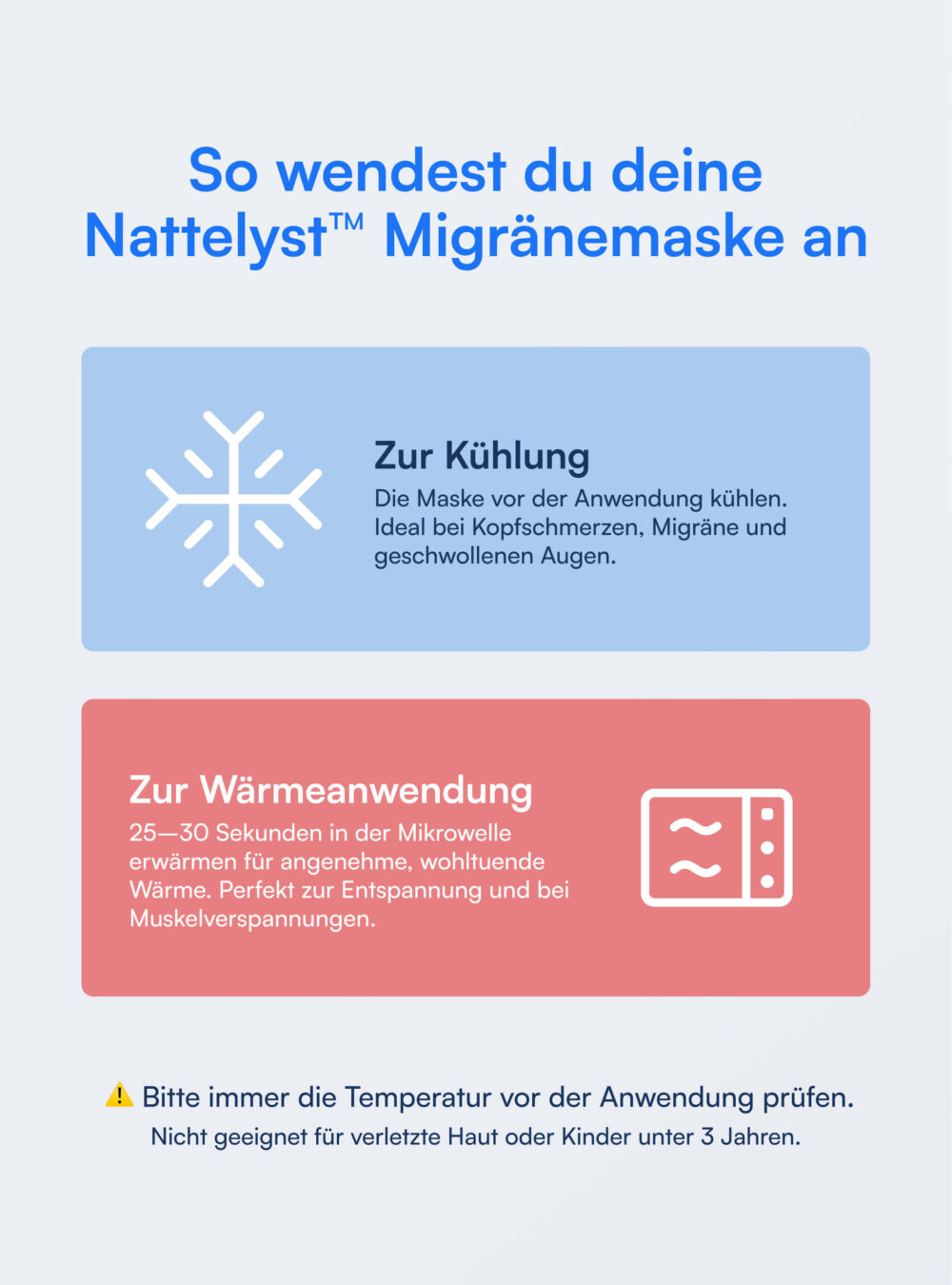 Nattelyst™ Migräne-Maske