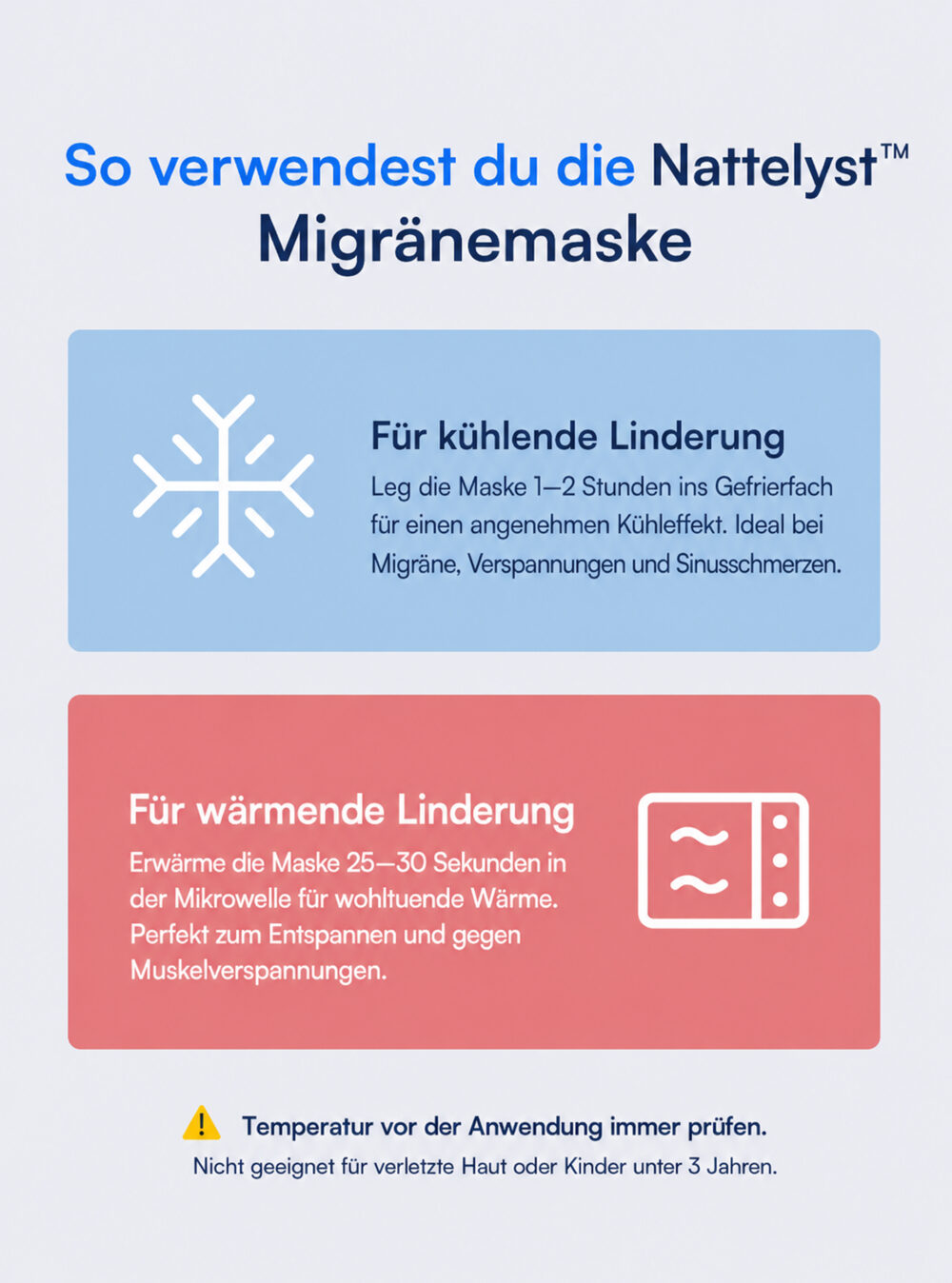 Nattelyst™ Migräne-Maske