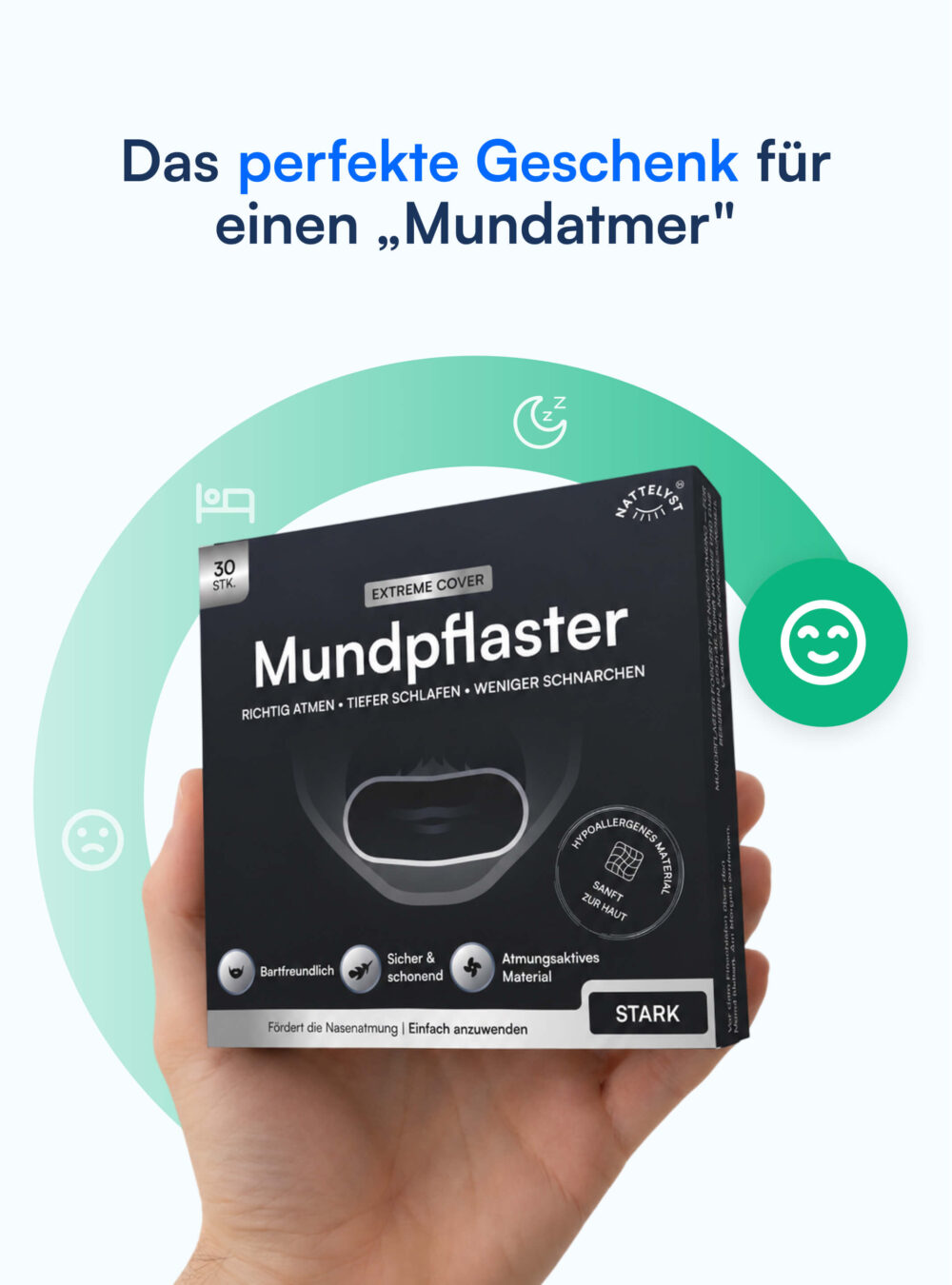 Nattelyst™ Mundpflaster Extreme